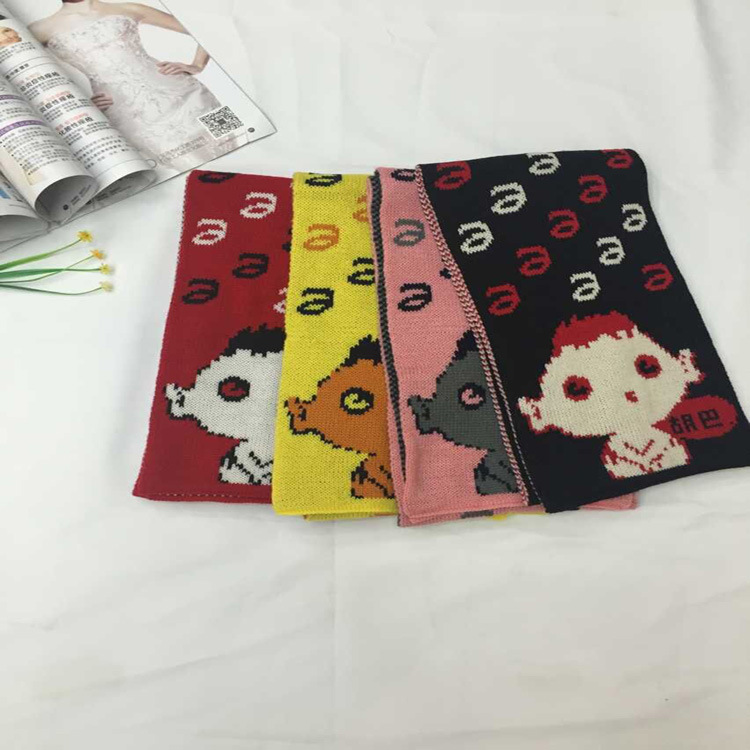 Wholesale cartoon knitted scarf