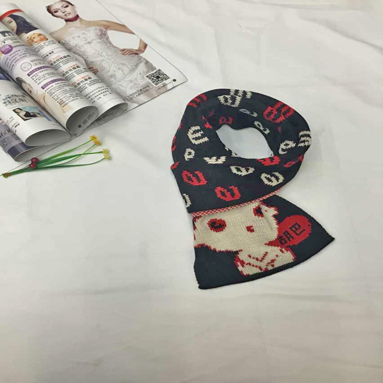 Wholesale cartoon knitted scarf
