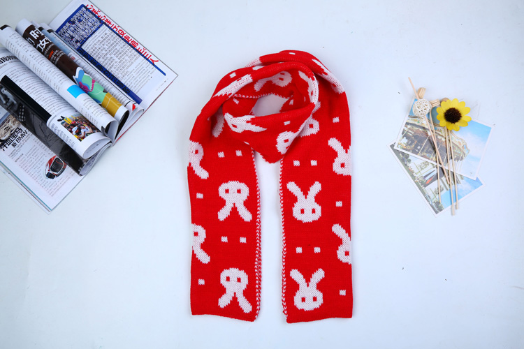 Wholesale kids knitted scarf wool