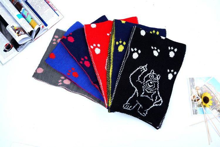 Wholesale kids knit scarf wool