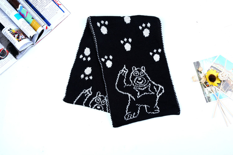 Wholesale kids knit scarf wool