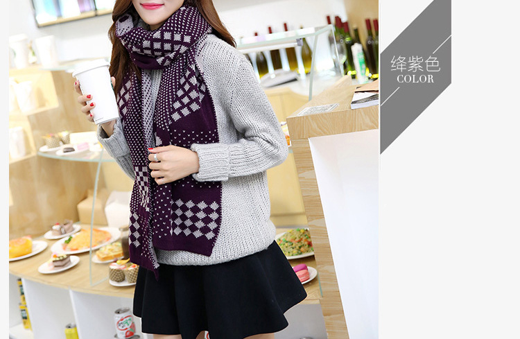 Plaid wool scarf wholesale