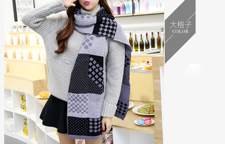 Plaid wool scarf wholesale