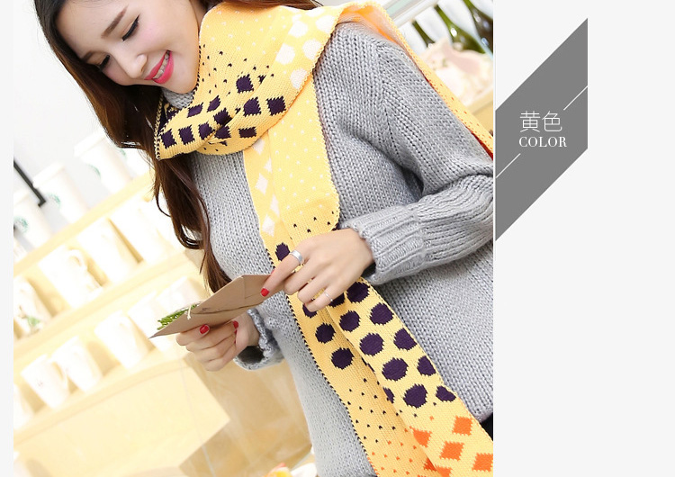 Wholesale dot wool scarf