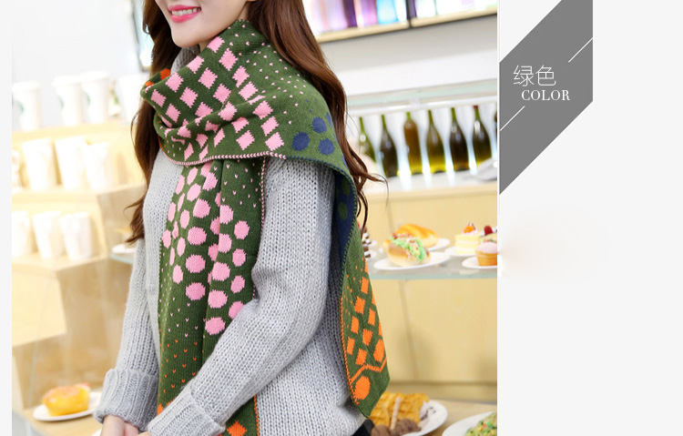Wholesale dot wool scarf