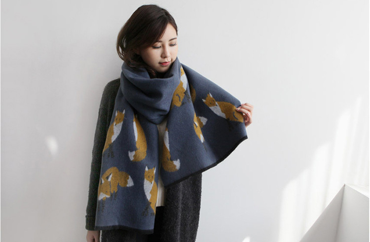 Animal print cashmere scarf wholesale