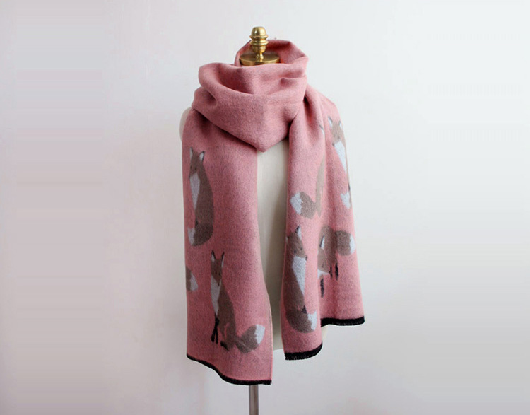 Animal print cashmere scarf wholesale