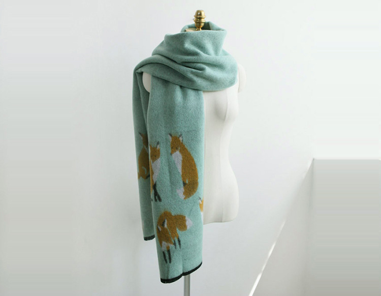 Animal print cashmere scarf wholesale