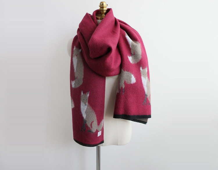 Animal print cashmere scarf wholesale