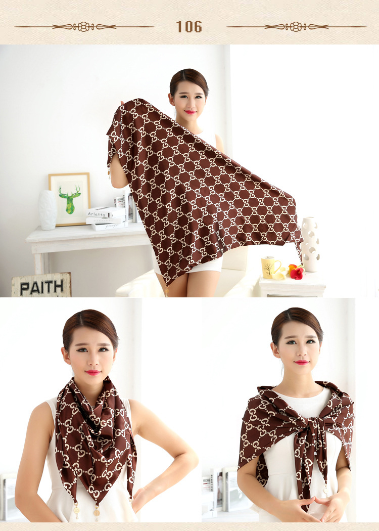 Triangle silk scarf wholesale