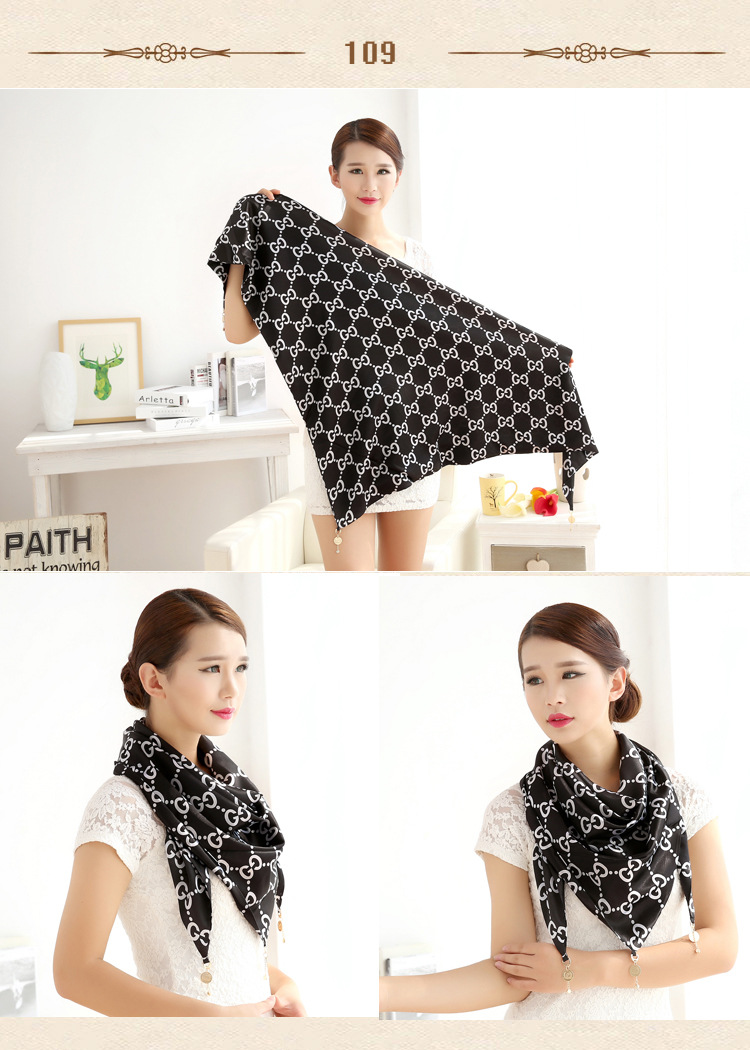 Triangle silk scarf wholesale