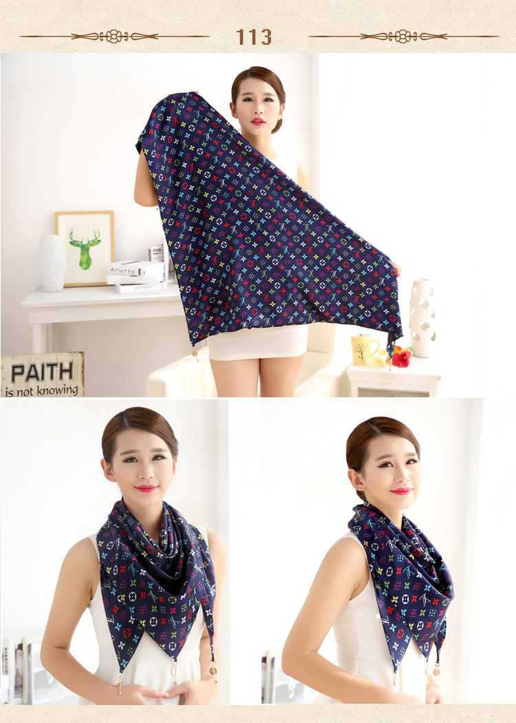 Triangle silk scarf wholesale