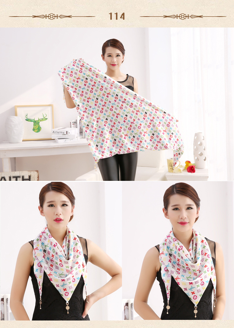 Triangle silk scarf wholesale