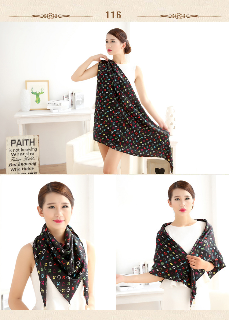 Triangle silk scarf wholesale