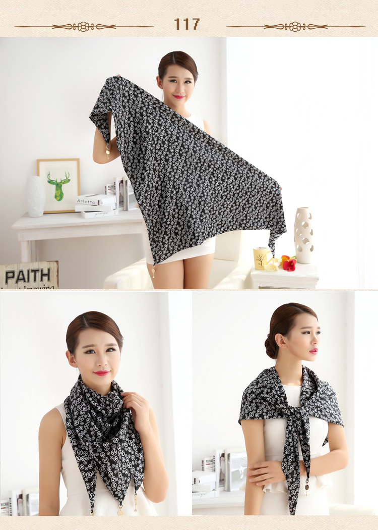 Triangle silk scarf wholesale