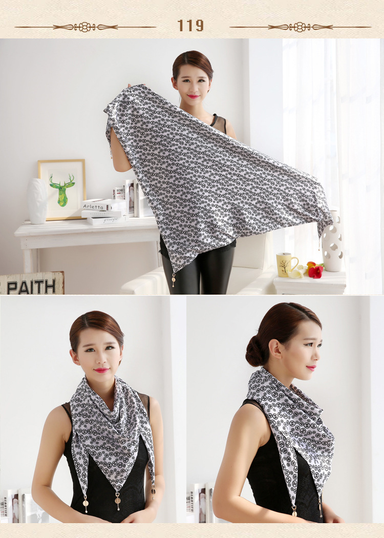 Triangle silk scarf wholesale
