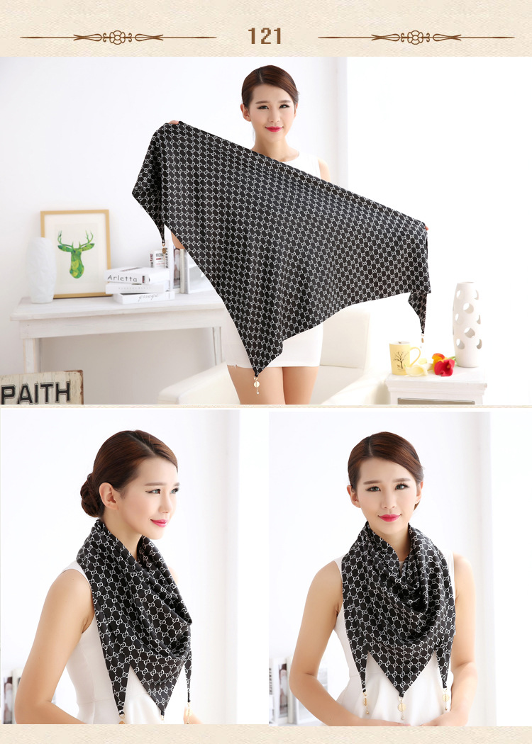 Triangle silk scarf wholesale