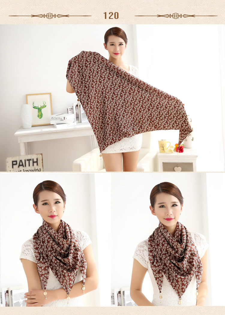 Triangle silk scarf wholesale