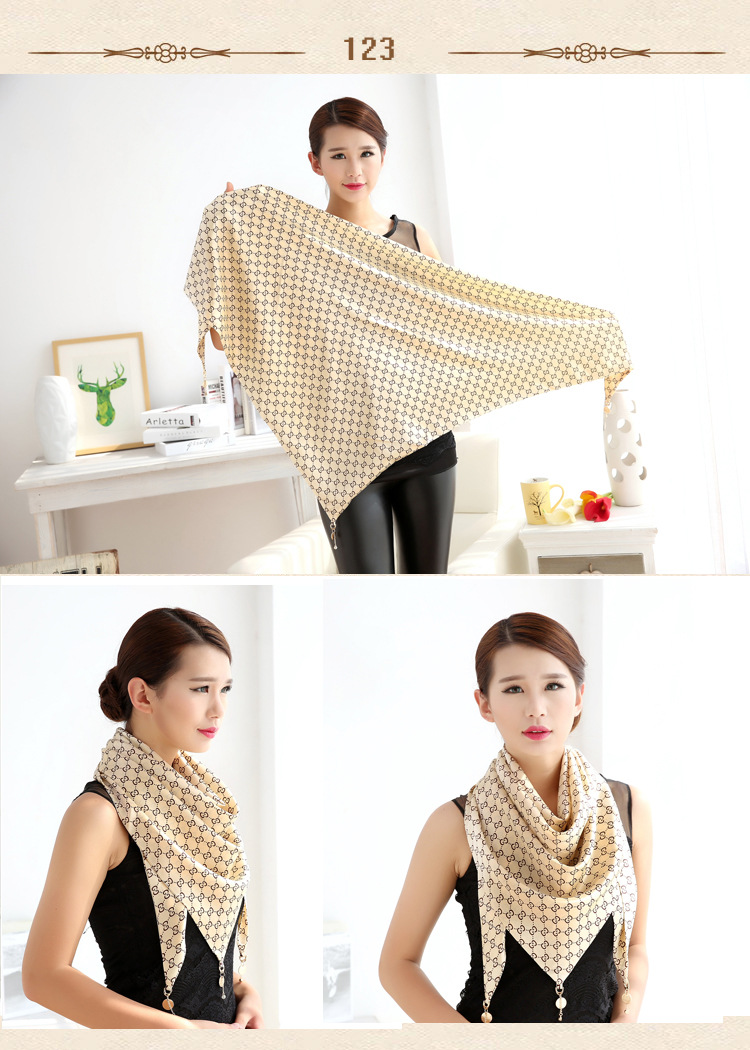 Triangle silk scarf wholesale