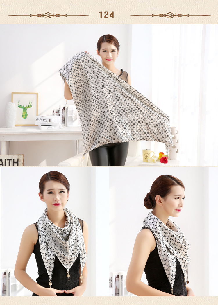 Triangle silk scarf wholesale
