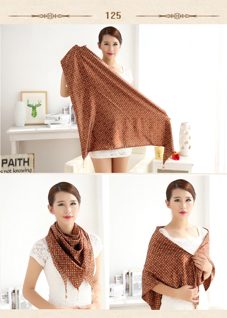 Triangle silk scarf wholesale