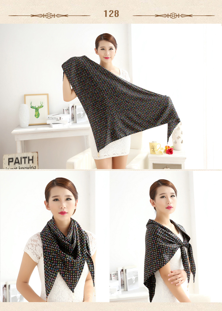 Triangle silk scarf wholesale
