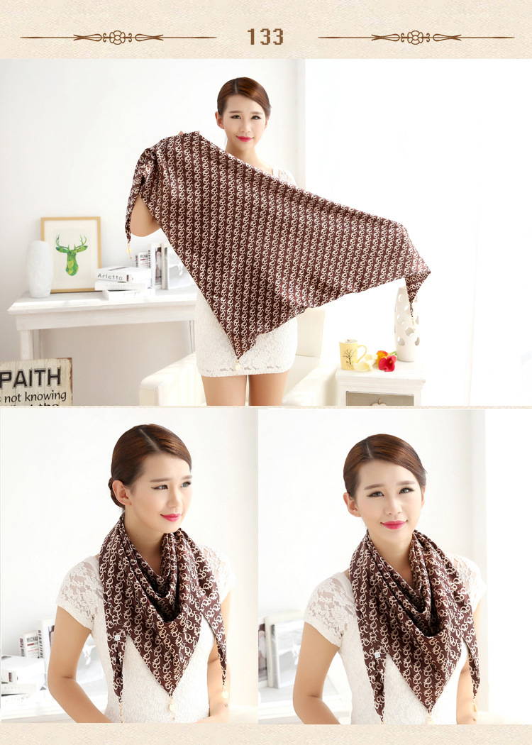 Triangle silk scarf wholesale