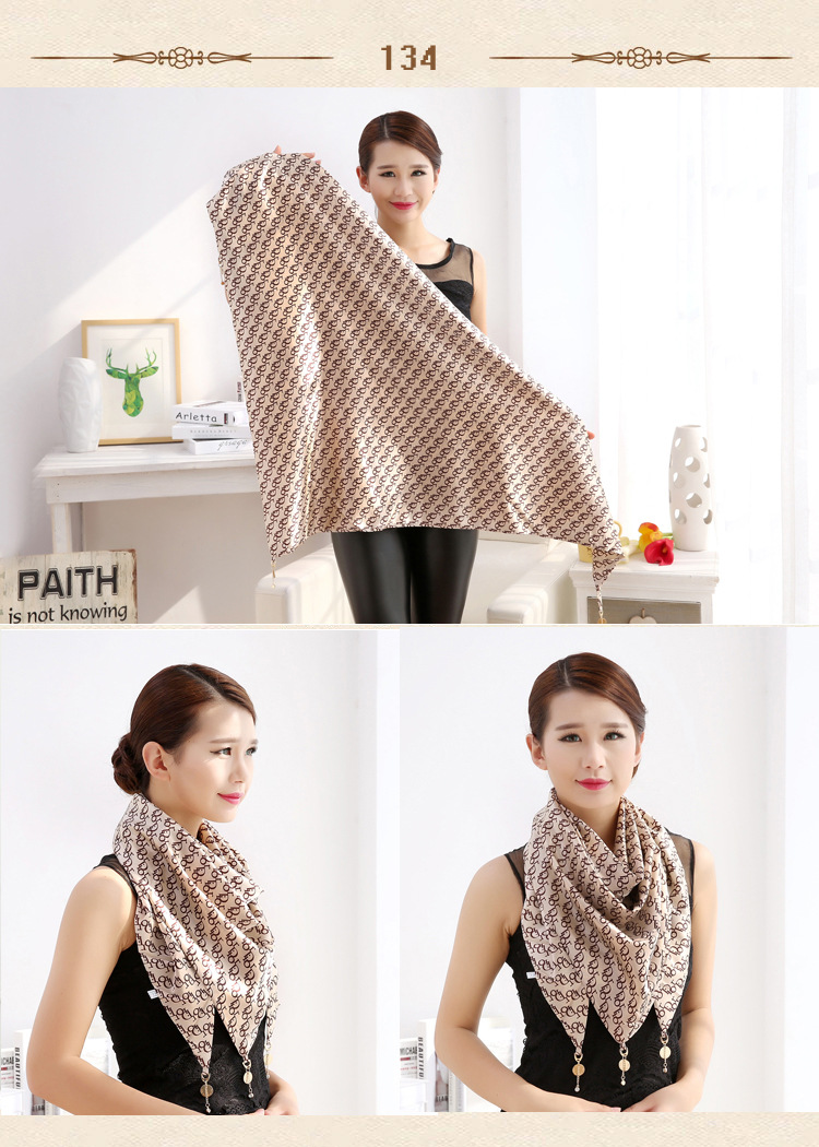 Triangle silk scarf wholesale