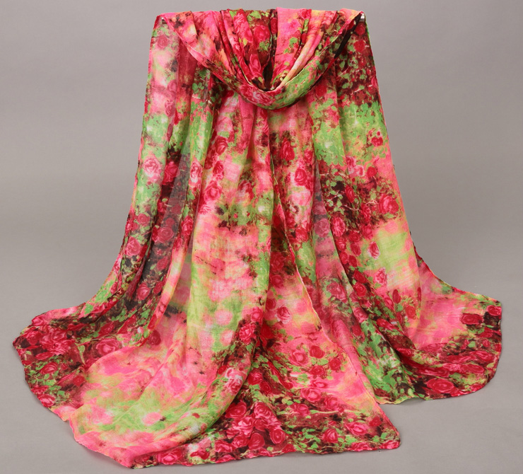 Rose fashion scarf wholesale