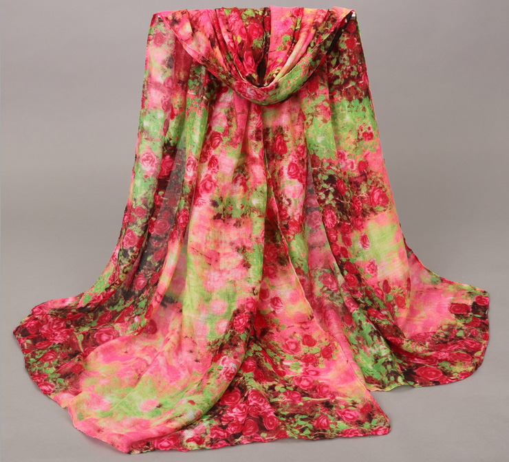 Rose fashion scarf wholesale