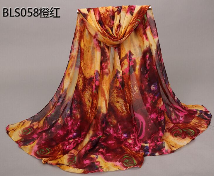 Viscose silk scarf wholesale for sale