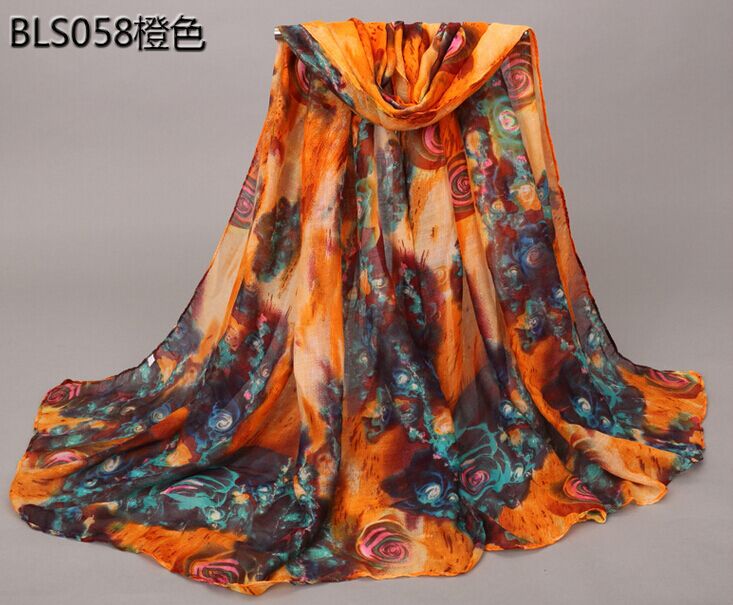 Viscose silk scarf wholesale for sale