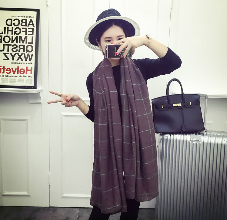 Womens plaid scarf wholesale