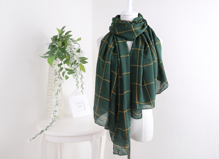 Womens plaid scarf wholesale