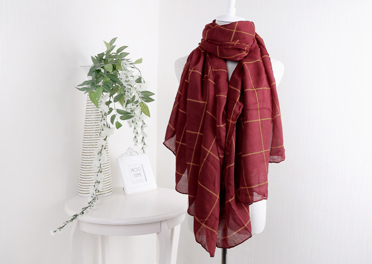 Womens plaid scarf wholesale