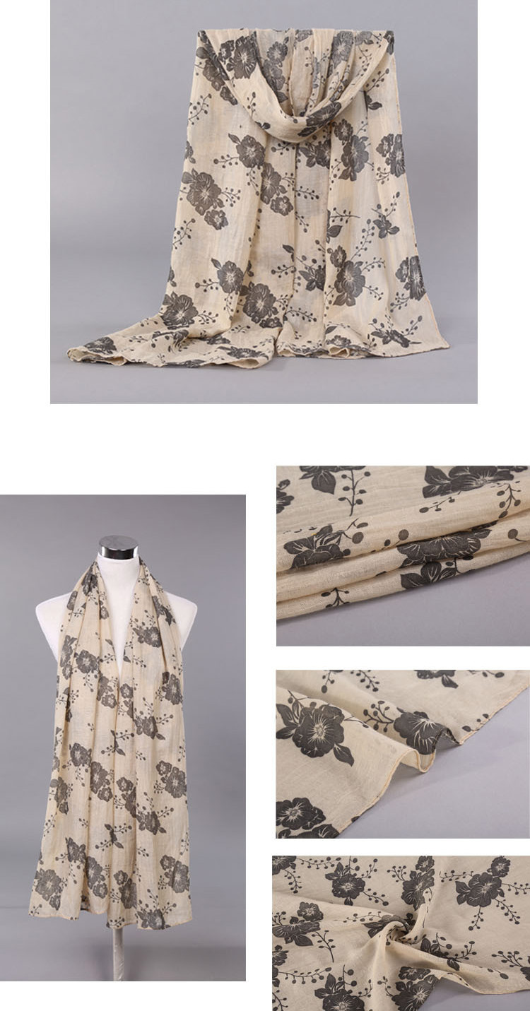 Viscose cotton scarf wholesale