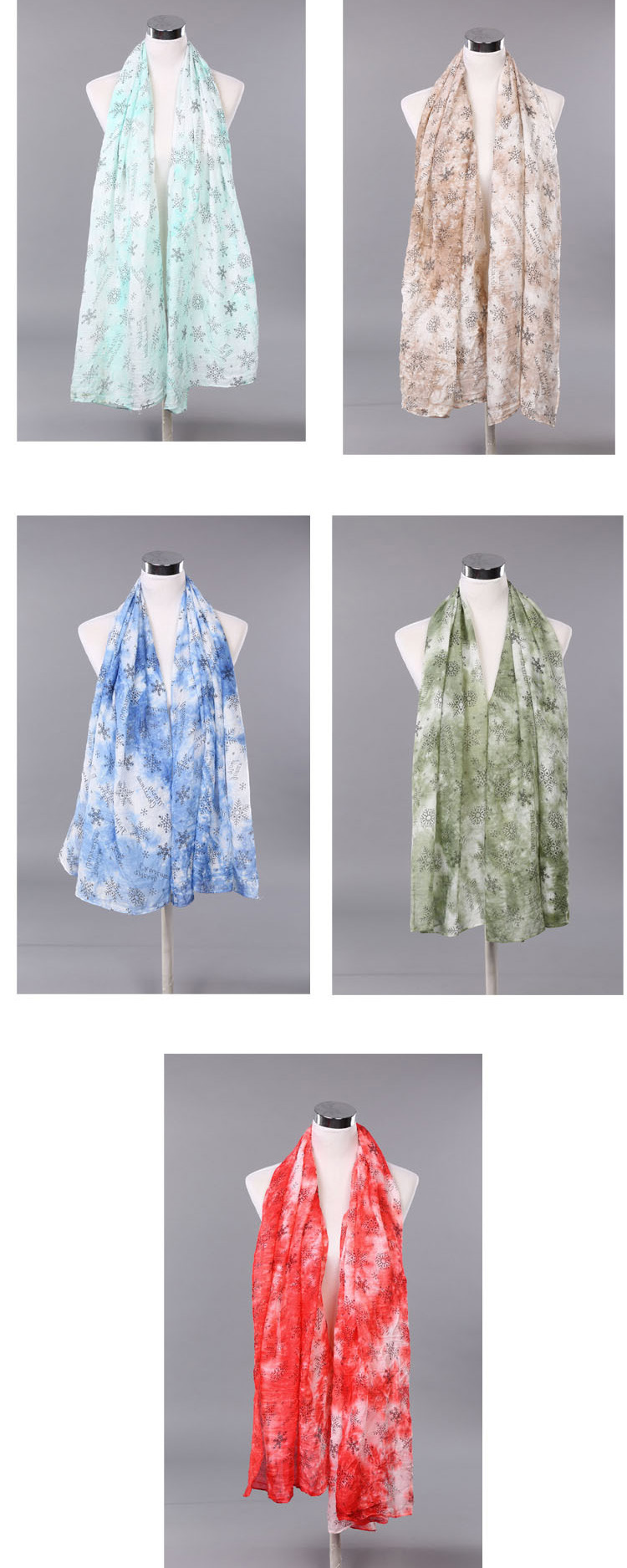 Wholesale silk viscose knitting scarf
