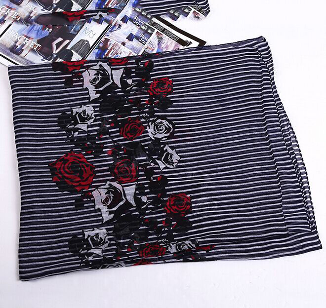 Wholesale silk viscose scarf shawl