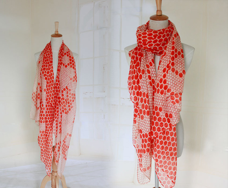 Wholesale graffiti viscose cotton-scarf
