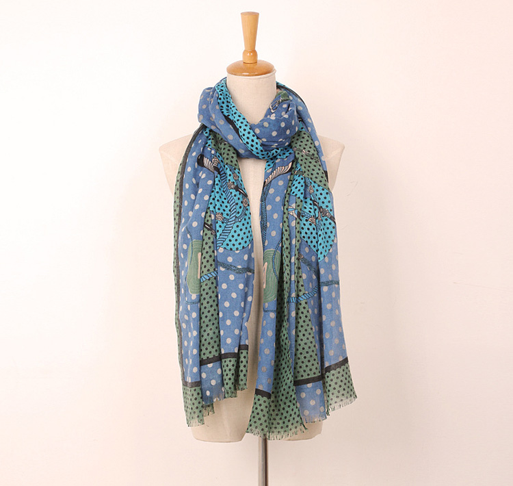 Viscose polka dot scarf wholesale