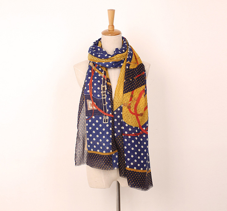 Viscose polka dot scarf wholesale