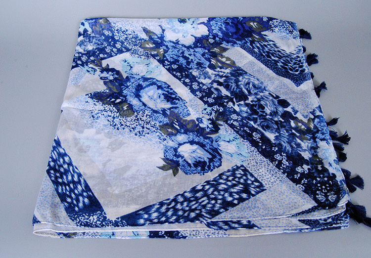 Viscose fringed scarf wholesale