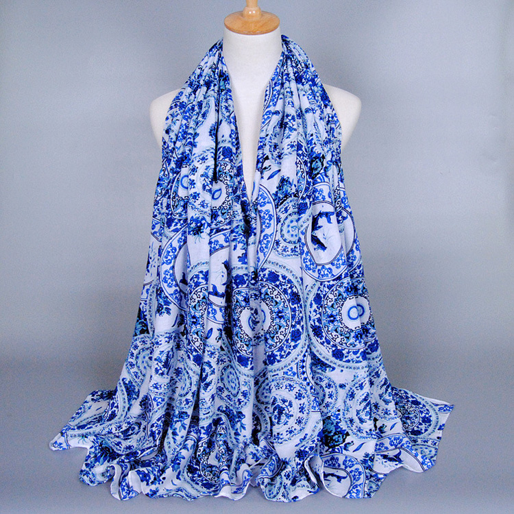 Twill cotton long scarf wholesale