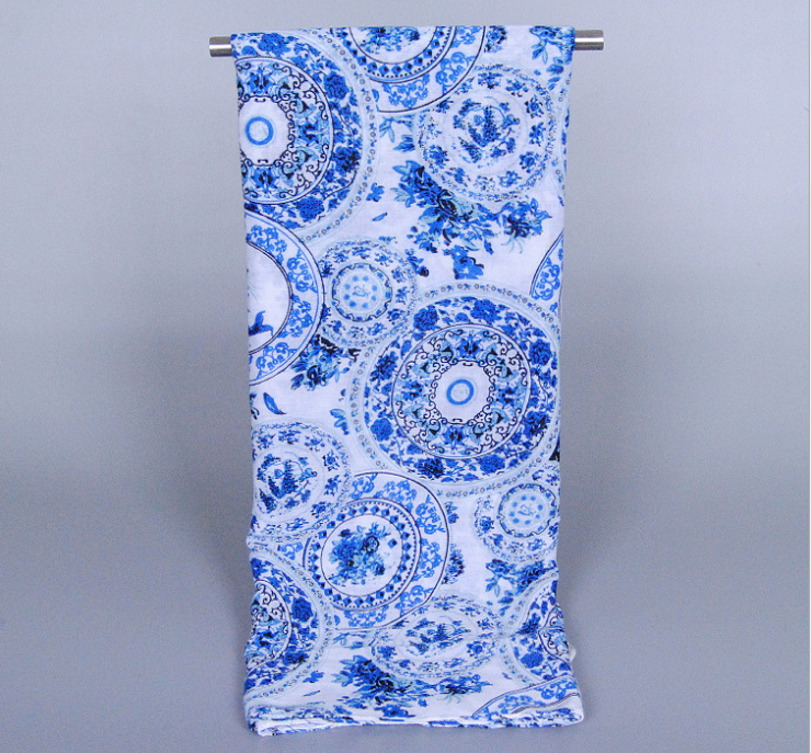 Twill cotton long scarf wholesale