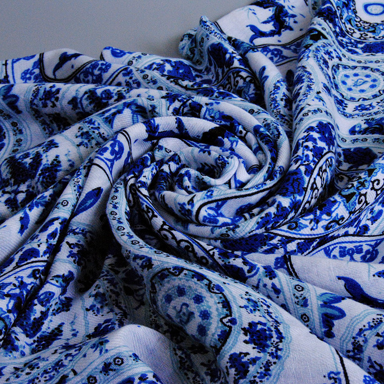 Twill cotton long scarf wholesale
