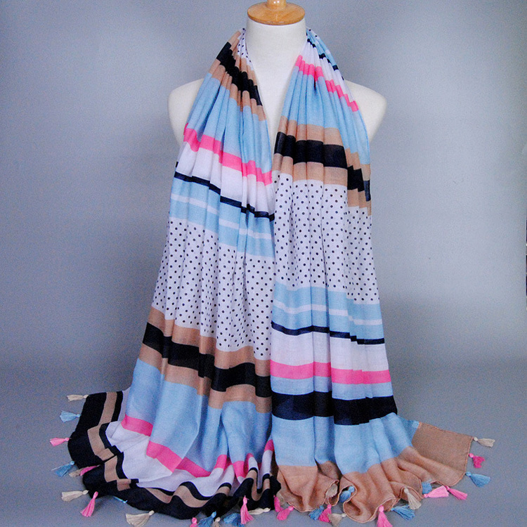 Geometric viscose fabric scarf wholesale