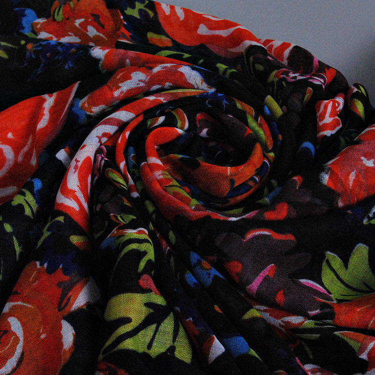 Wholesale floral scarf viscose