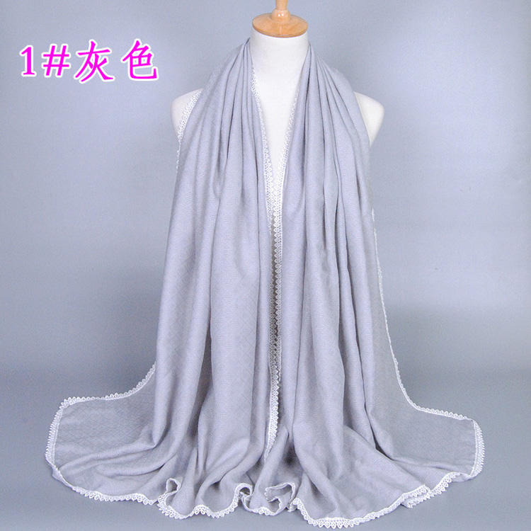 Women cotton lace scarf wholesale