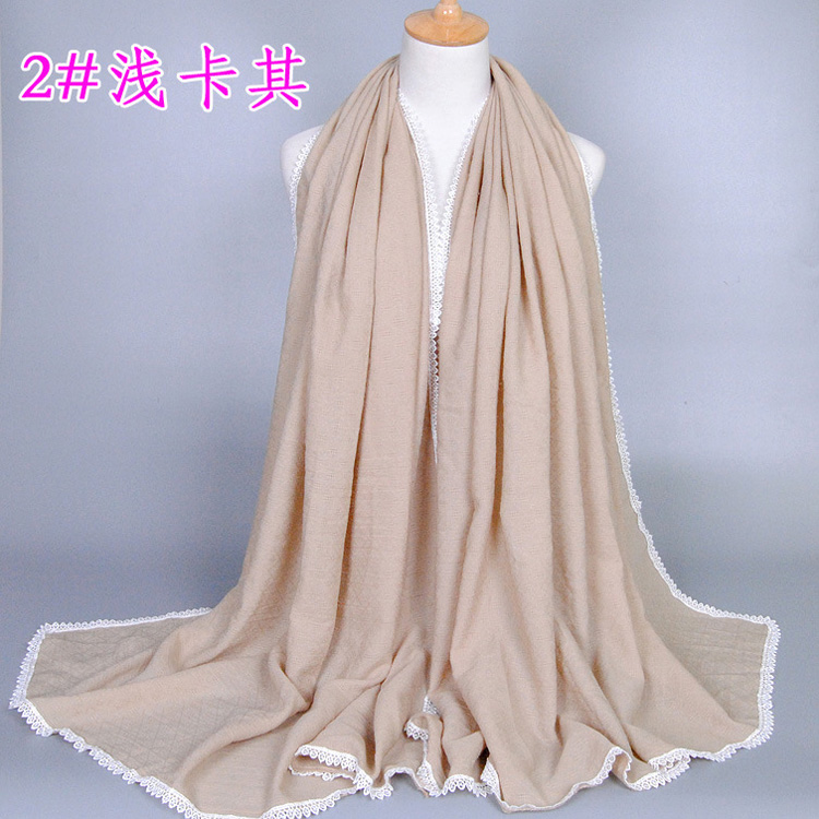 Women cotton lace scarf wholesale