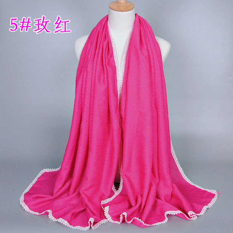 Women cotton lace scarf wholesale